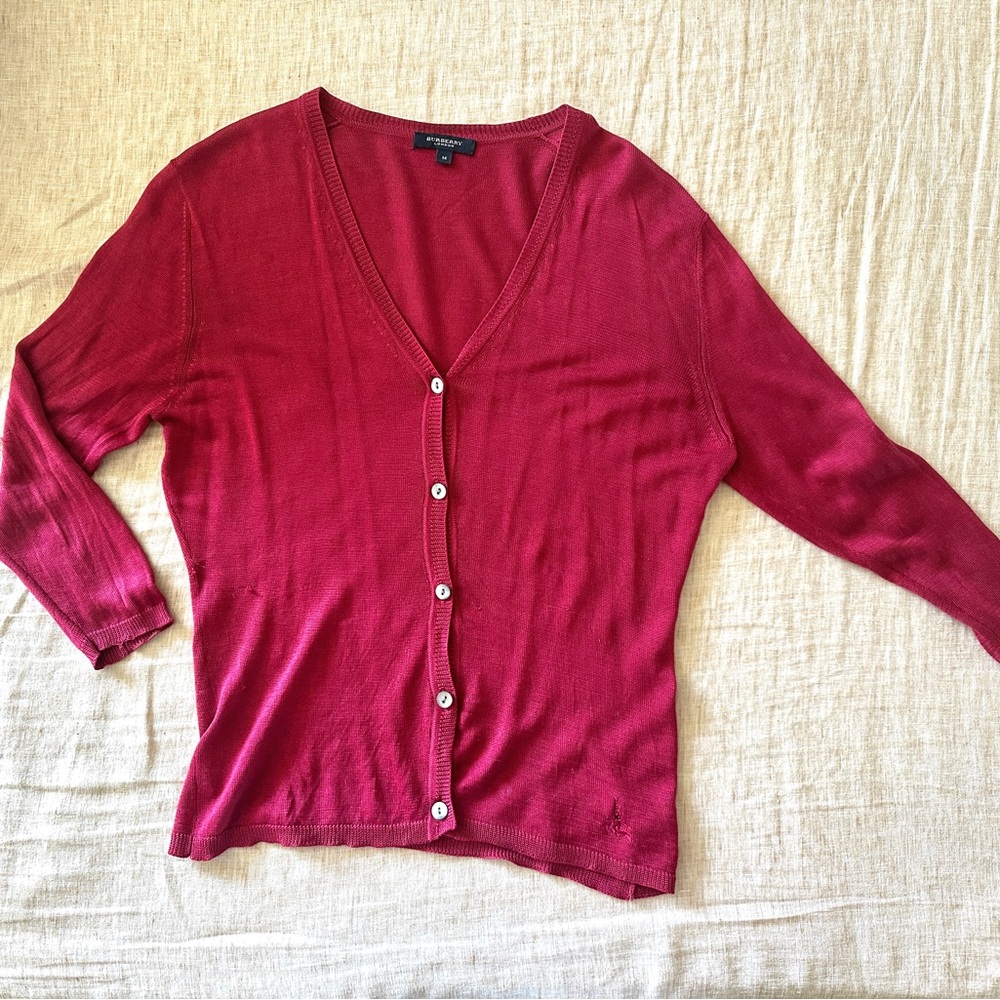 Burberry silk cashmere cardigan